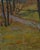 1970s Antique Impressionism Autumn Landscape Oil Painting on Cardboard 62-50 For Sale - Image 5 of 6