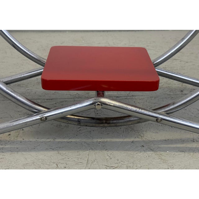 Wood Functionalist Chrome Plant Stand, 1930s For Sale - Image 7 of 12