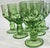 Chunky Green Bud Goblets- Set of Six For Sale - Image 11 of 12