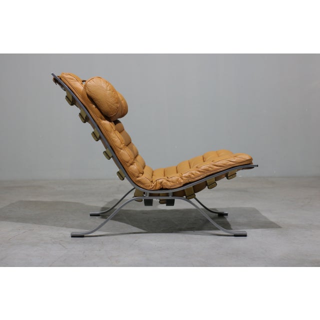 Yellow Set of Lounge Chair and Ottoman by Arne Norell for Arne Norell AB, 1960s For Sale - Image 8 of 13