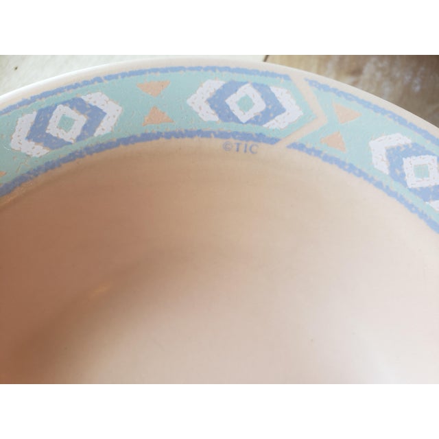 Peach Vintage Southwest Stoneware Cereal Bowls - Set of 8 by Treasure Craft For Sale - Image 8 of 9