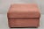 Late 20th Century Vintage Thayer Coggin Modern Upholstered Mauve Color Ottoman on Wheels For Sale - Image 11 of 11