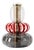 Glass and Carrera Marble Vase, Cristal, Red and Smoke - Playground by Oggetti For Sale