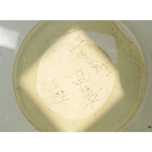 1984 Studio Art Glass Orb Sculpture or Vase by Robert Palusky For Sale - Image 10 of 12