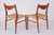 1970s Mid-Century Modern Danish Dining Chairs with Paper Cord Seats by Arne Wahl Iversen, 1960s, Set of 4 For Sale - Image 5 of 12