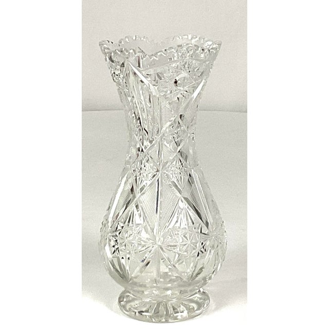 Late 19th Century Late 19th Century ABP-superior Cut Glass Vase For Sale - Image 5 of 8
