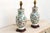 White Antique Peony Chinese Porcelain Lamp - Pair For Sale - Image 8 of 10