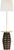 Transitional Kelly Wearstler by Visual Comfort Signature Phoebe Extra Large Tray Table Floor Lamp in Crystal Bronze with Linen Shade For Sale - Image 3 of 3