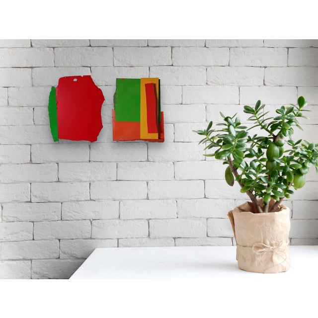 Abstract Contemporary Abstract Aerosol on Assembled Masonite (Isorel) "Untitled 123" by Andre Debono For Sale - Image 3 of 7