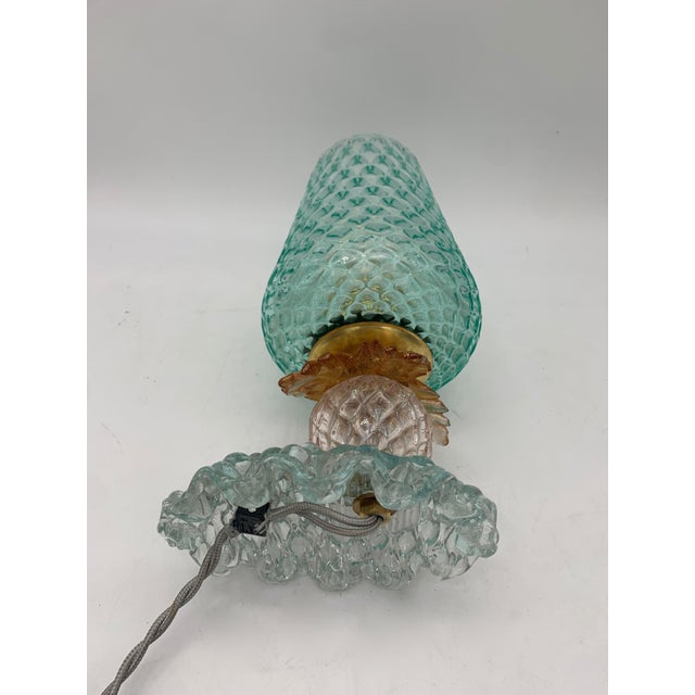 Vintage Table Lamp attributed to Seguso, Italy, 1960s For Sale - Image 6 of 7