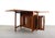 1960s Danish Modern Drop Leaf Hide a Way Table With 4 Folding Chairs - 5 Pieces For Sale In Orlando - Image 6 of 7