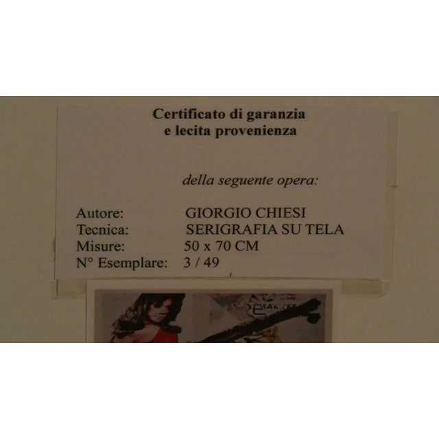 Chiesi Giorgio, 2000s, Silkscreen on Canvas For Sale - Image 10 of 17