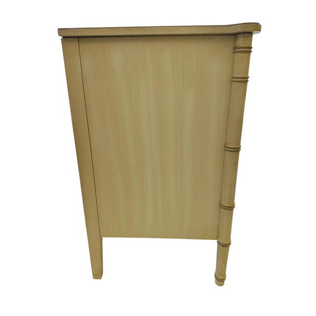 1970s Vintage Henry Link Bali Hai Faux Bamboo Triple Dresser - 9 Drawer - Original Finish For Sale - Image 5 of 16
