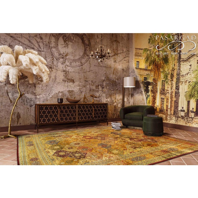 Pasargad DC Genuine Fine Tabriz Design Lamb's Wool Rug For Sale - Image 4 of 11