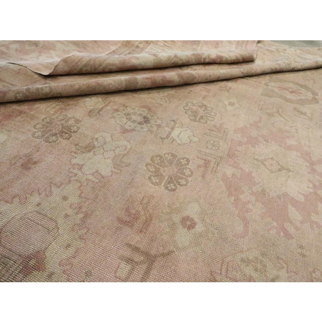 Galerie Shabab Collection Early 20th Century Turkish Oushak Oversize Carpet For Sale - Image 9 of 9