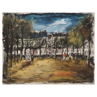 Maurice De Vlaminck, Left Bank, at Grenelle, Original Engraving For Sale