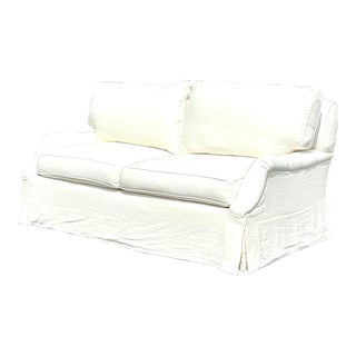 Vintage Regency A. Rudin Down Loveseat With Lee Jofa Upholstery For Sale