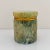 Metal C. 1950s Vintage MCM Italian Alabaster Box in the Style of Fratelli Coppini & Angelo Pinna – Green Onyx & Turquoise Hues With Brass Hinged Lid For Sale - Image 7 of 10