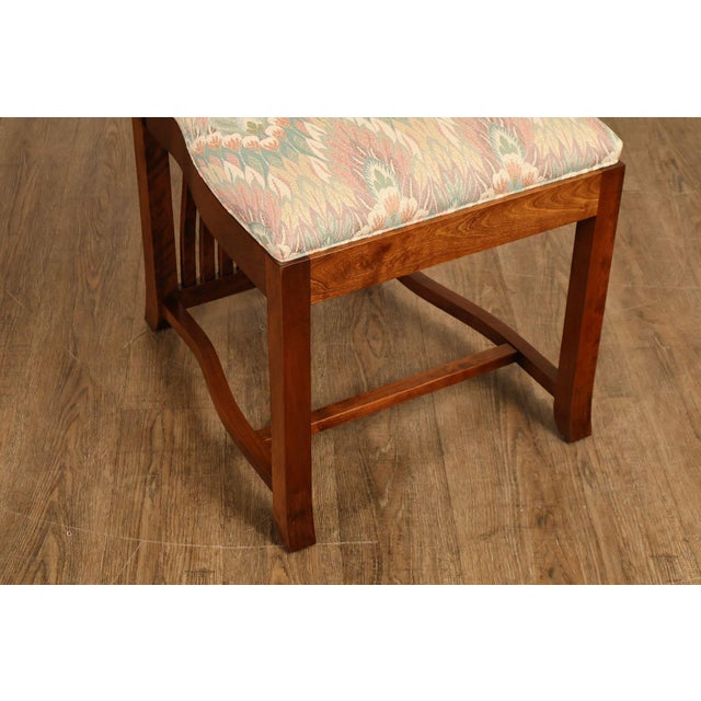 Wood Paul Downs Cabinetmakers Set of Four Highback Spindled Cherry Dining Chairs For Sale - Image 7 of 18