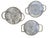Vintage Woven Silver and Brass French Provincial Style Market Baskets- Set of 3 For Sale - Image 13 of 16