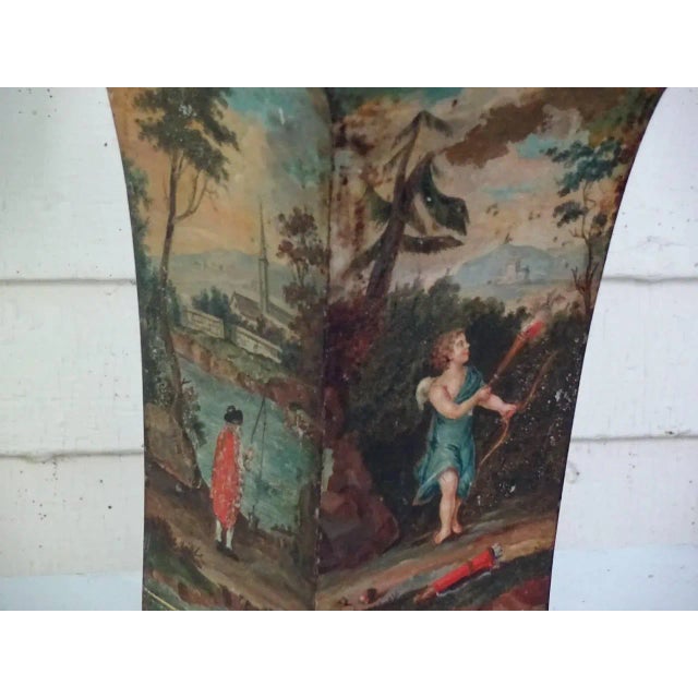 Green Tole Peinte Beaker-Form Jardinieres - a Pair For Sale - Image 8 of 9