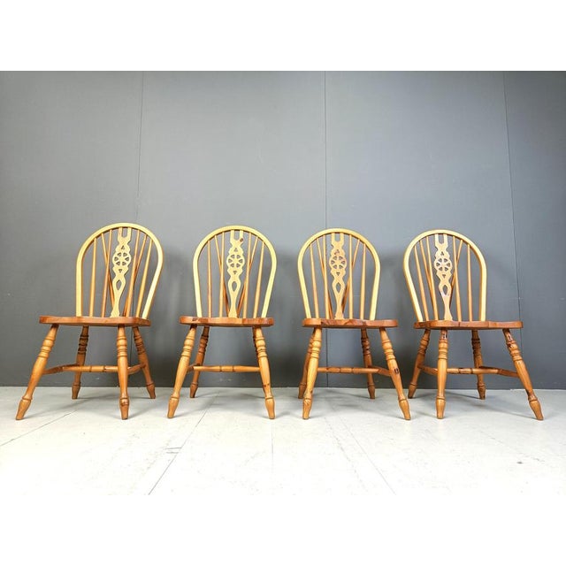 Vintage Dining Chairs from Ercol, 1950s, Set of 4 For Sale - Image 4 of 11