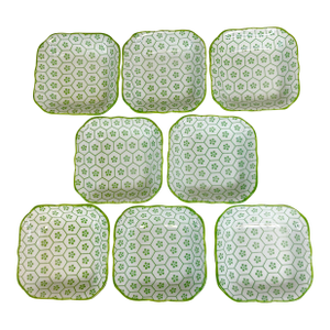 1990s Vintage Boho Chic Contemporary Porcelain Sauce Cups - Set of 8