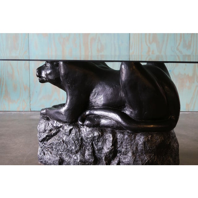 This 1970’s painted plaster panther perched on a rock dining table will add class and luxury to your design. You may have...