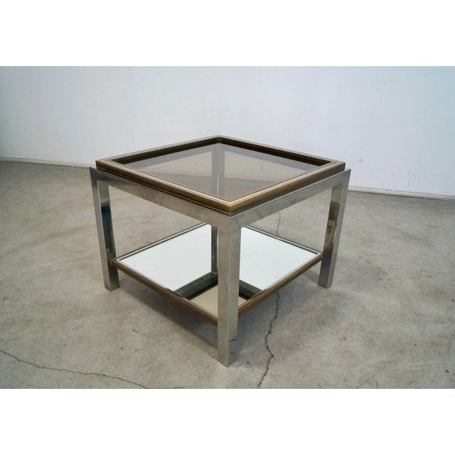 Mid-Century Modern 1970’s Hollywood Regency French Jean Charles End Table For Sale - Image 3 of 12