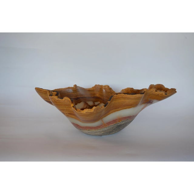 Oversized Onyx Center Bowl. Usa, C.1980s For Sale - Image 4 of 9