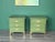 Late 20th Century Pair of Green Nightstand in Mid-Century Modern Style For Sale - Image 11 of 15