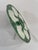 1950s French Longchamp Green and White Oyster Plate For Sale - Image 14 of 16