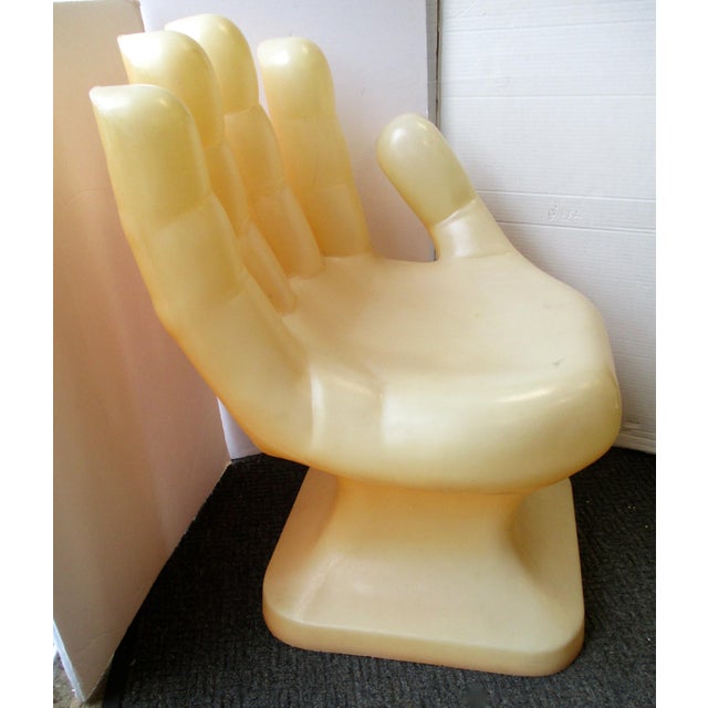 Vintage Pop Hollow Molded Plastic Hand Chair Chairish