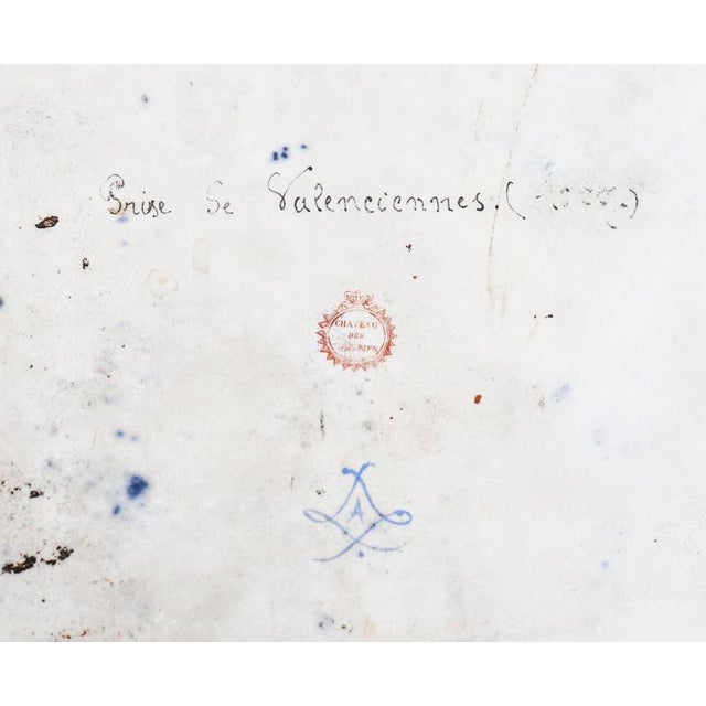 Antique French Valenciennes Tray in Porcelain by A. Moreaux, Late 19th Century For Sale - Image 13 of 15