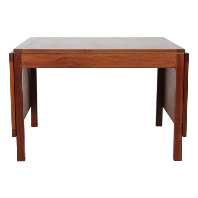 Model 5362 Extendable Coffee Table in American Walnut with 2 Drop-Down Leaves by Børge Mogensen for Fredericia Stolefabrik, Denmark, 1970s For Sale