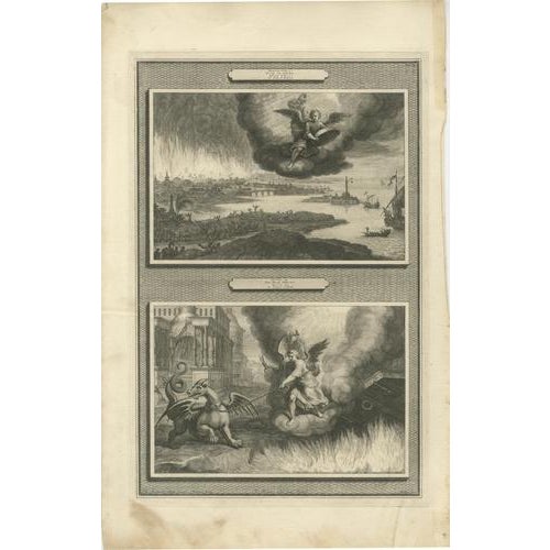 Early 18th Century Pieter Mortier, Amsterdam Acts and Apocalypse, 1700, Etching on Paper, Set of 3 For Sale - Image 5 of 9