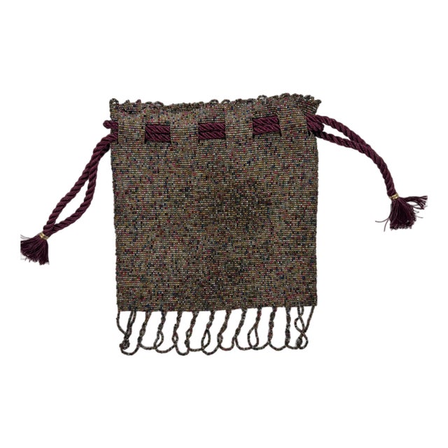 Mid 20th Century Purple Multicolor Purse For Sale