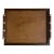 Arts and Crafts Wood and Copper Serving Tray For Sale