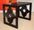 Vintage Ebonized Cut Out Wood Nesting Tables Set of 3, 1960's For Sale - Image 4 of 11