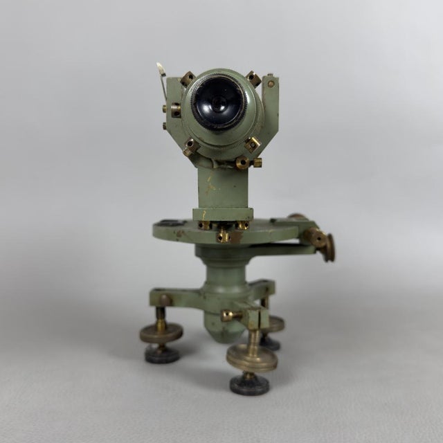 Optical Instrument Topographic Level Telescope in Brass For Sale - Image 4 of 12
