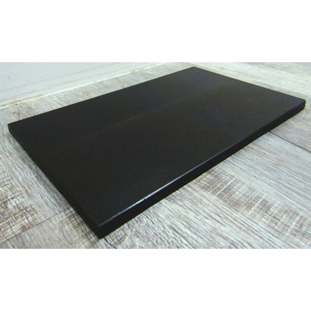 Vintage Rectangular Bronze and Black Granite Top 18" Tall Drink Table For Sale - Image 18 of 18
