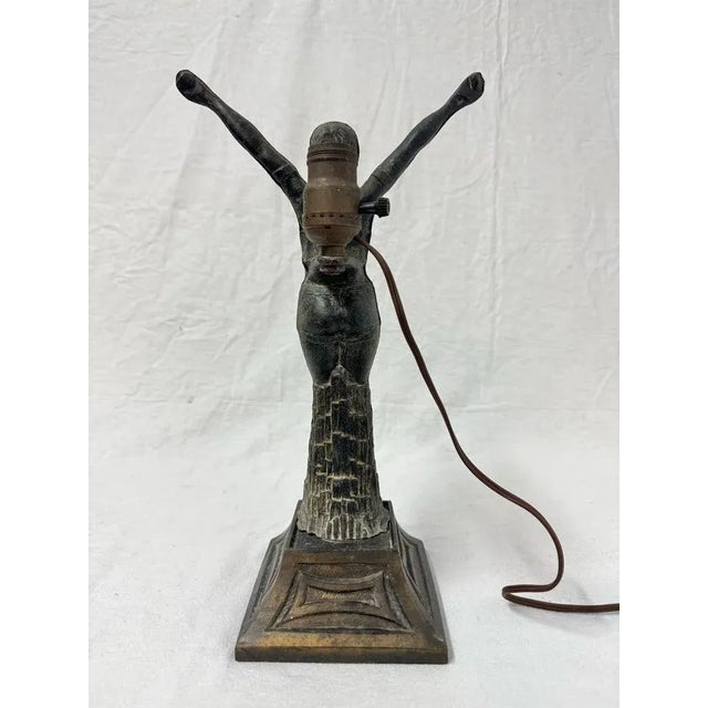 Art Deco Female Dancer Lamp For Sale - Image 11 of 12