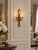Antique French Empire Brass Torch Design 3 Arm Wall Sconce For Sale In Pittsburgh - Image 6 of 6