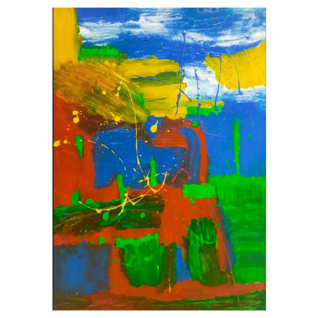 Laura Placa, Landscape, Original Acrylic on Canvas, 2021 For Sale