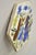 Antique Persian Iznik Qajar Style Ceramic Pottery Tile Hexagonal Blue Couple C5 For Sale In Philadelphia - Image 6 of 11