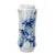 Chinoiserie Blue and White Porcelain Bamboo Vase For Sale