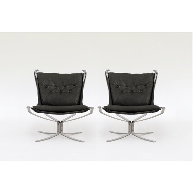 Set of Vintage Falcon Chairs by Sigurd Ressell for Vatne Møbler, 1970s For Sale - Image 3 of 10