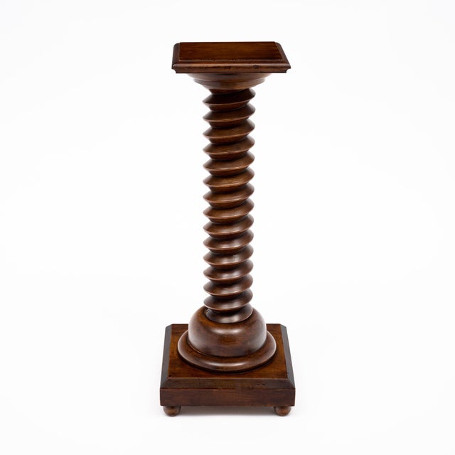 Art Deco French Art Deco Period Walnut Wine Screw Pedestal, Circa 1920 For Sale - Image 3 of 9
