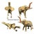 Set of Three 1960s Hand-Painted India Brass Lucky Elephants For Sale - Image 4 of 7