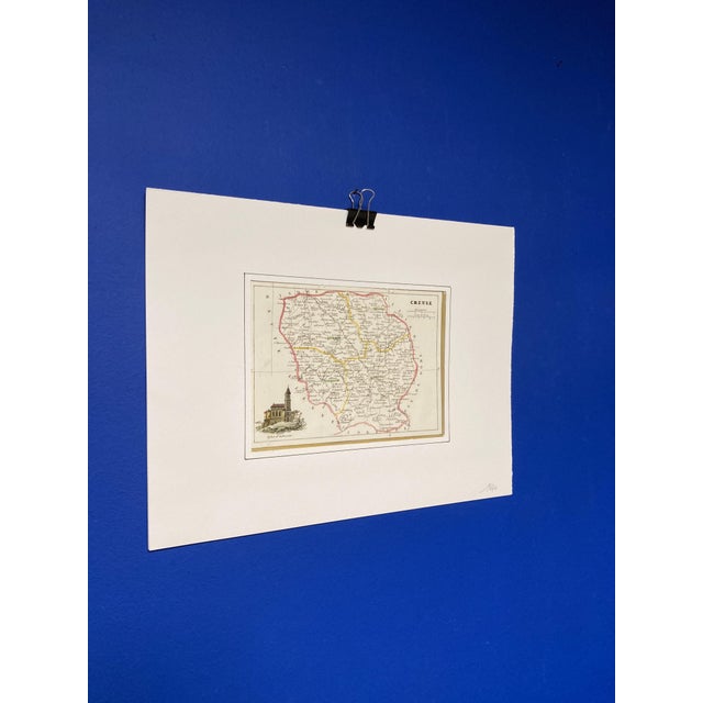 Map of the French Department of the Creuse After Charles v. Monin, 1840s For Sale - Image 15 of 17